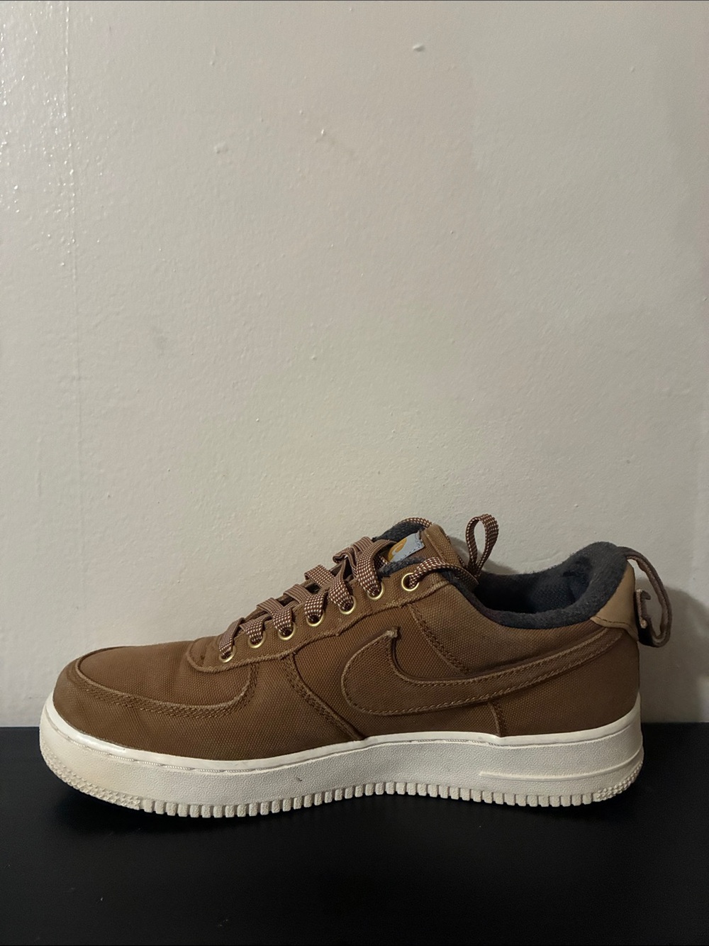 Nike x Carhartt WIP Air Force 1 Low 'Ale Brown Mens size 10 Brown - Picture 3 of 11
